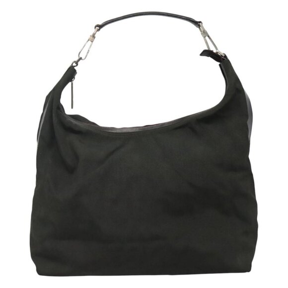 GUCCI Shoulder Bag Canvas Khaki Auth ti2779 - Picture 1 of 15